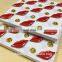 Fashionable lips shaped LED badge