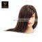 Wholesale Beauty Salon Equipment Female Mannequin Head 100% Human Hair Barber Pricetice Black Training Mannequin Head