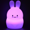 Seven Color Changing Fun Cute Rabbit Shape Led Night Lights For Kids Bedroom Decoration