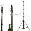 20 FT telecom electric telescoping mobile tower with hand lifting bar