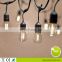48FT Outdoor String Lights Set E26 S14 Edison Bulbs Included Waterproof Belt Connectable Bistro Camping String Lights