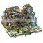 Large castle style ,Eco-friendly kids paradise indoor playground with slide