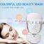Newest 7 Color Photon Therapy Electric Heating Face Led Mask  For Wrinkle Remover And Skin Rejuvenation