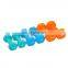 Hot sale plastic coated hexagon dumbbells for bodybuilding