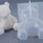 Горячая продажа 1 штука DIY кристаллический эпоксидный трехмерный геометрический медвежья форма
