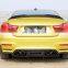 P Style M4 Carbon Fiber Rear Wing Spoiler For Bmw 4series F82 M4 15-19