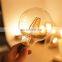 G125 LED Filament Mini Globe Light Bulbs E26 Medium E27 Base 2200K Ultra Warm White for Home Decorate