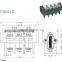 Cable Feed Through Panel Terminal Block Connector Single Deck termin Block