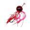 60g 80g 100g 120g 150g 200g fishing jig lure  electroplated lead metal small jig  head with rubber skirts and mustad hooks