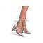 Snake print color wholesale design block heel court shoe pointed toe footwear pumps sandals shoes