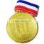 Custom promotion cheap high quality metal medal with ribbon