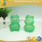New Style Green Bear Shape Glass Jar 70ml glass candy jar