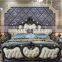 cbmmart limited Classic Furniture Solid Wood Bed With Deep Carved Double Royal Blue Rebel Beds