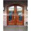 Entry door glass insert arched wood door mahogany solid wood door