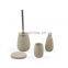 home decoration accessories Marble look complete hotel plastic bathroom sets