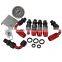 AUSO Universal Adjustable Fuel Pressure Regulator Gauge Kit with 100PSI Gauge for AN6 Hose Fitting EFI