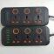 EU standard power socket Surge Protector with Individual switch USB outlet A04