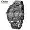 OULM 9316 Stainless Steel Strap Men Watch Japan Movement Quartz Watch Multiple Time Zone Sports Watches
