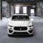 Runde Front Bumper Grille Side Skirts Wheel Eyebrow Rear Bumper Exhaust Tips For Maserati Levante Trofeo Style Body Kit