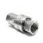 Stainless Steel Hydraulic Quick Disconnect Couplers With Groove Plug ISO A Hydraulic Push in Connect Quick Couplings Nipple Set