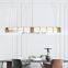 Nordic Style Chandelier Long Strip Dining Room Minimalist Bar Office Pendant Lamp LED Home Decor Hanging Light