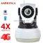 4G SIM CARD IP Camera 4X Zoom 2MP Security indoor Indoor PTZ 1080P HD CCTV Dome Surveillance Cam Motion Tracking CamHipro