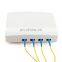 TB-04H White plastic FTTH 4 PORT 4 Core roseta optica desktop Fiber Optic termination box