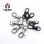 Well-designed Solid Trigger Ring Clip Black Swivel Snap Brass Hook