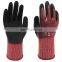 Gray HPPE Lining Nitrile Palm Cut Resistant Work Gloves ANSI5