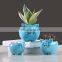 Cheap Silicone Biodegradable Railing Head Pots Animal Artificial Flowers Decoration Ceramic Flower Pot