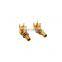 1.0/2.3 Right Angle Plug Male Crimp Coaxial Connector to PCB mount