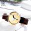 SHENGKE No Logo Minimalisim Watches K0086L Unisex Simple Design Wristwatch Watch for Women and Man