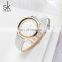 SHENGKE Classic Leather Women Watch K0110L Multi Color Choice Watch for Women Minimalist Lady Wristwatch Quartz