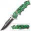 8.5 Inch quality stainless steel survival pocket folding knife with jungle knife