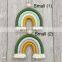Hot Sale Macrame Rainbow Wall Decor and Keychain Set Boho Nursery Baby Room Decor