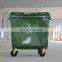 1100 liter outdoor garbage container HDPE plastic wheelie mobile waste bin