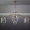 Custom Modern Luxury Creative Villa Living Room chandelier Pendant Light Dining Room Bar Fulcrum Collection All Copper Glass Cha