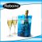 Free sample Design Printed Various Color Transparent PVC Plastic Carryingpvc ice bag Wine Beer Bottle Ice cooler Bag