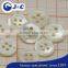 polygon white color trocas shell button