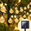 100LEDs 10M Solar Bubble Ball String Lights - Waterproof for Wedding Christmas Outdoor Garden Decor