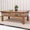 Y-1489 Antique Reclaimed Wood Chest Coffee Table with 4 Drawers