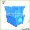 Stack plastic perforated container