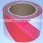 Red and white warning tape with SGS and TUV Certification warning tape