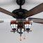 52inch 240v Tiffany Luxury Giant Ceiling Fan With Three Light