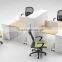 Modern L shape office workstation design for 8 person ( SZ-WSB307)