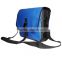 Blue tarpaulin waterproof satchel laptop bag of new design