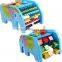 Lovely Elphant Shape Multifunction Educational Toys for baby with beads, alphabet, hammer ball