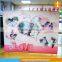 Pop up booth display fabric back wall stand