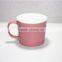 380 CC multi color ceramic cute soup mugs with glaze with handle