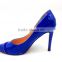R.blue hot sell point toe high heel lady shoes,thin heels women party heels